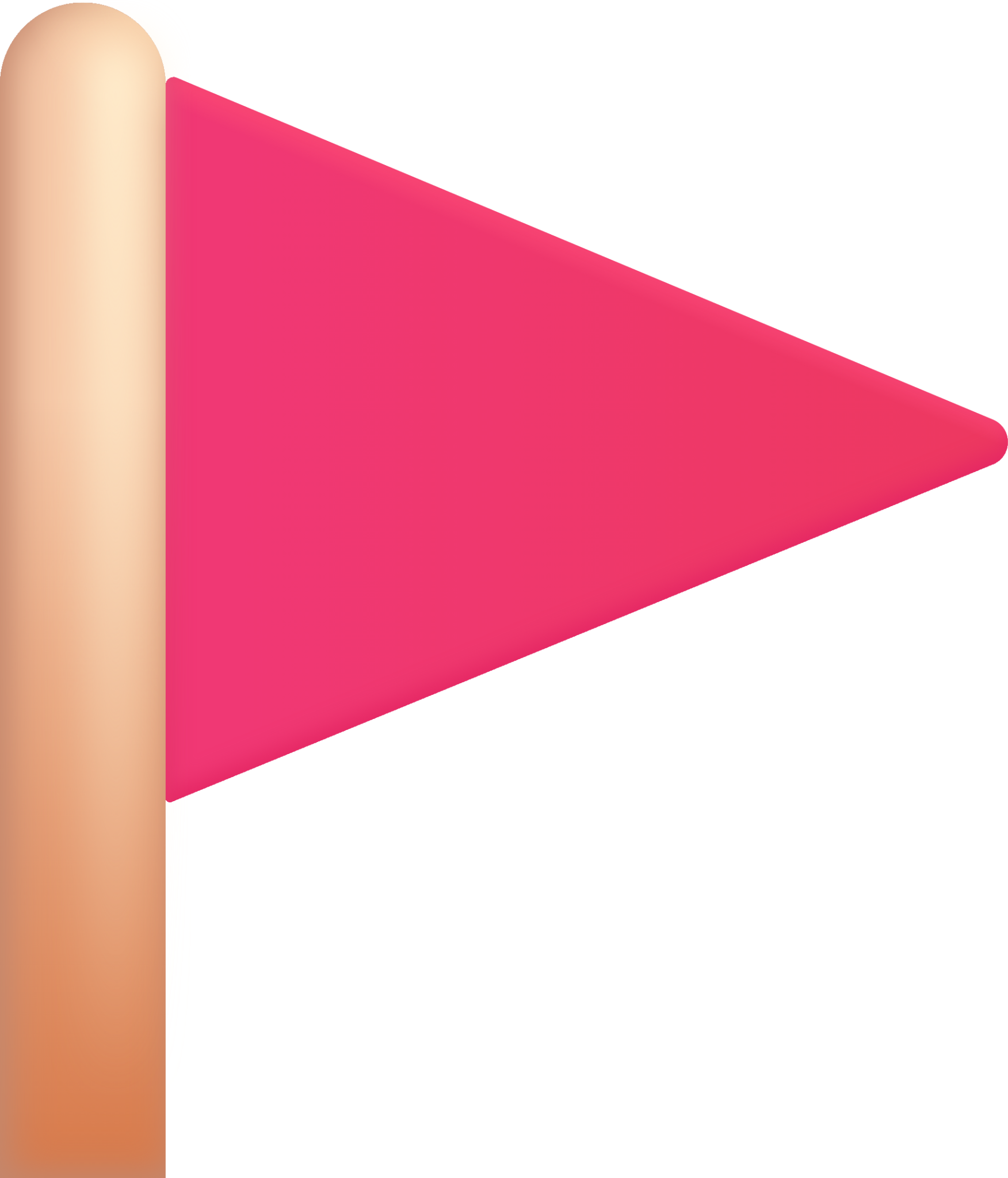 Triangular flag emoji