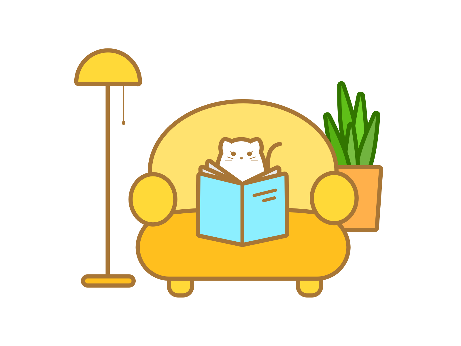 Cat cat the reading by yi han on