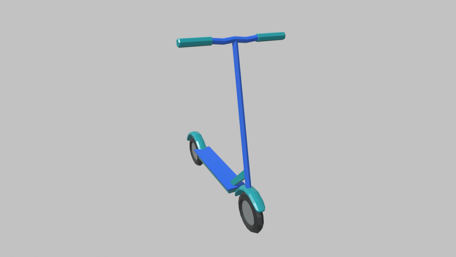 Low poly scooter model d in mainan