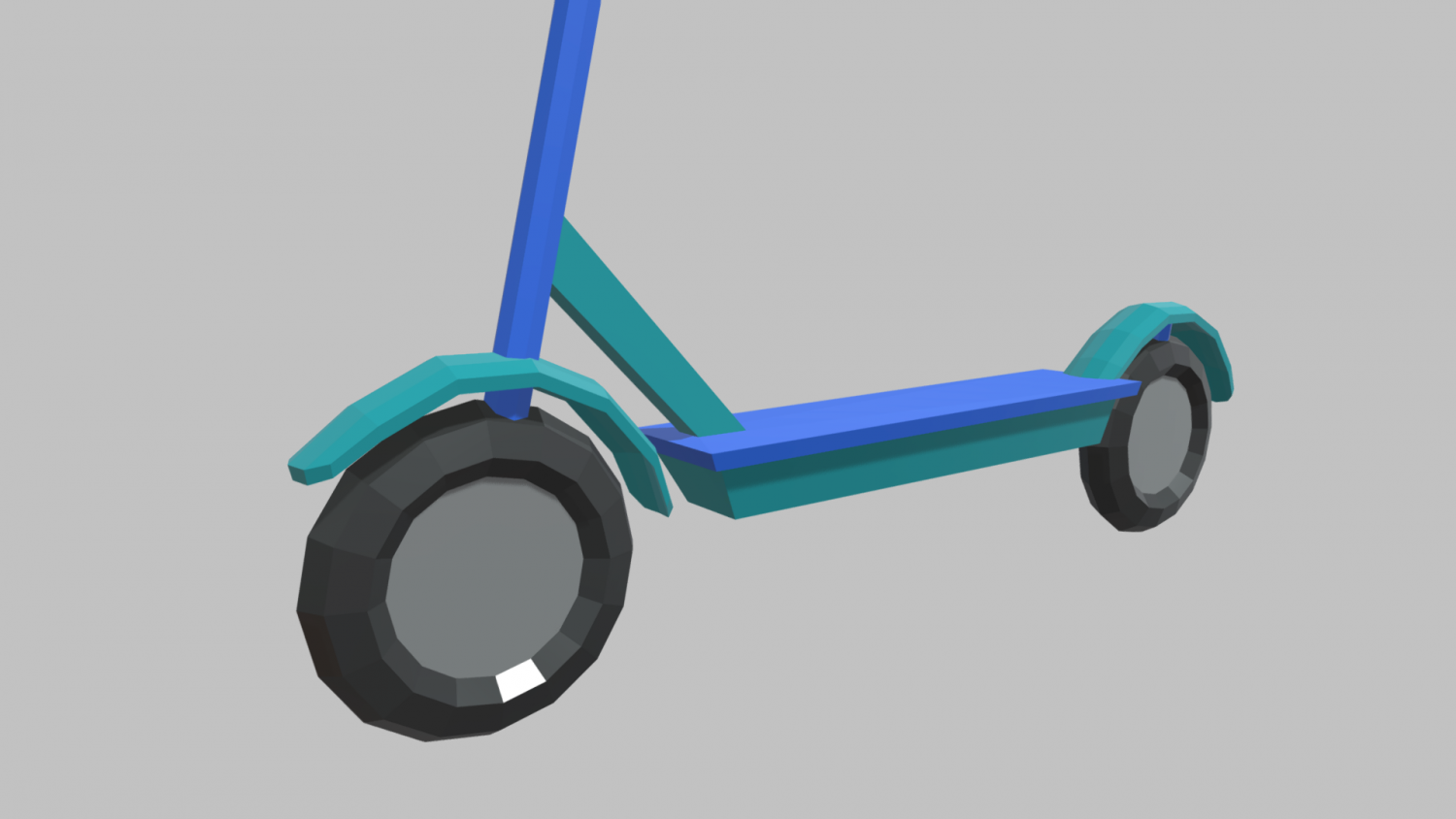 Low poly scooter model d in mainan