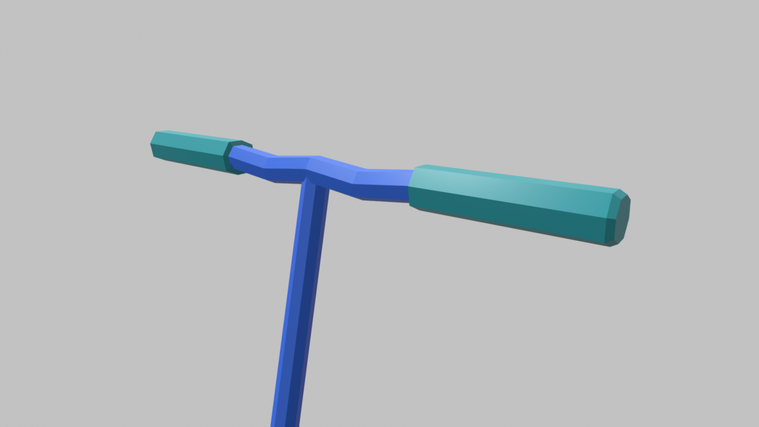 Low poly scooter model d in mainan