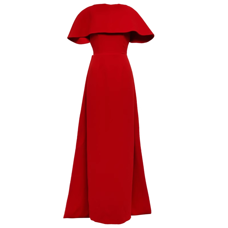 Red yeshi backless evening dress gown i the label â i the label