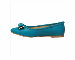 Synthetic bata blue ballerinas for woen size