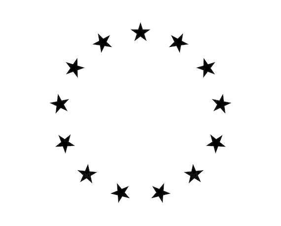 Stars in circle svg files star wreath cut files