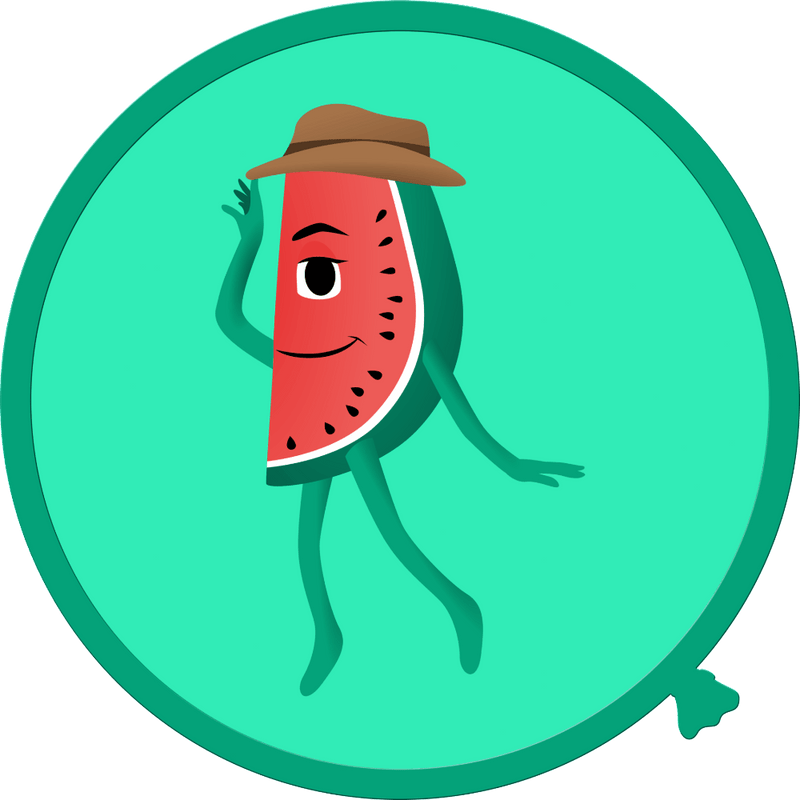 Cartoon fruit and vegetable wall decals