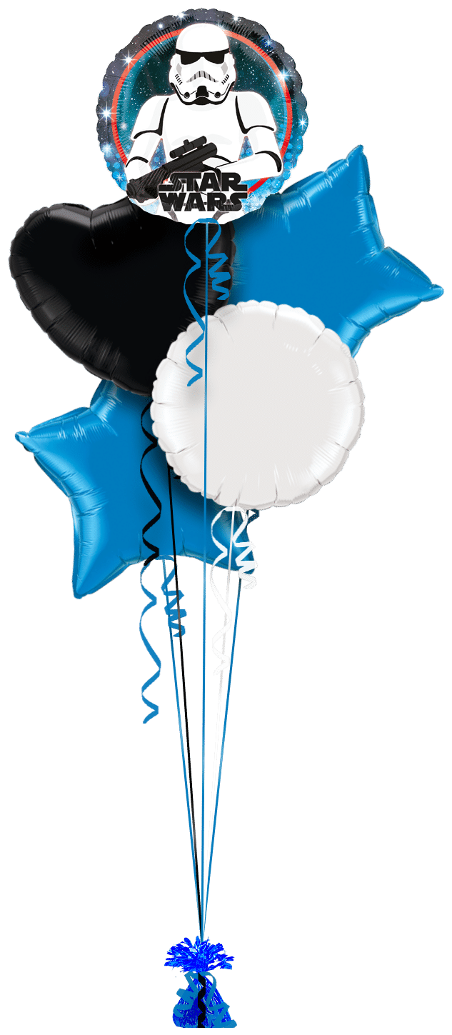 Storm trooper star wars balloon delivery