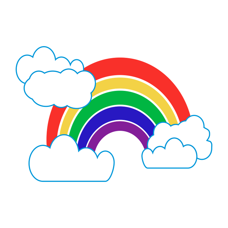 Rainbow png images free png vector graphics effects backgrounds