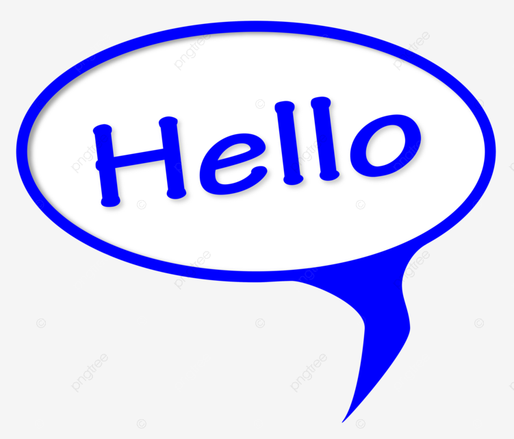 Hello speech bubble balloon sign hi png transparent image and clipart for free download