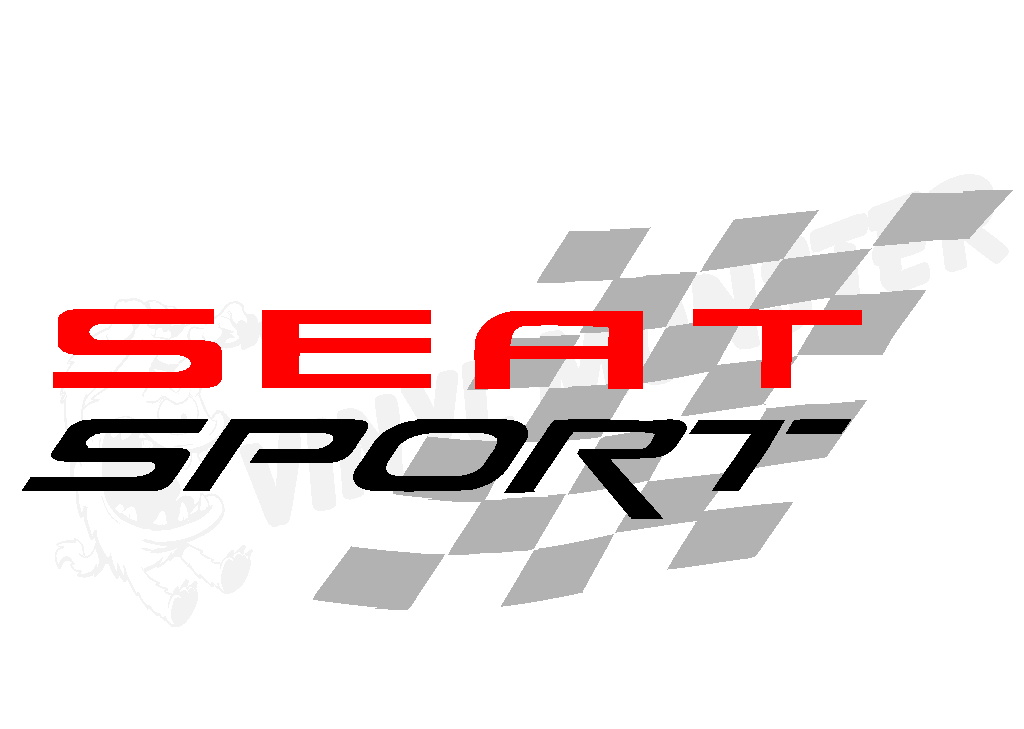 Seat sport car sticker ibiza leon fr tdi cupra r
