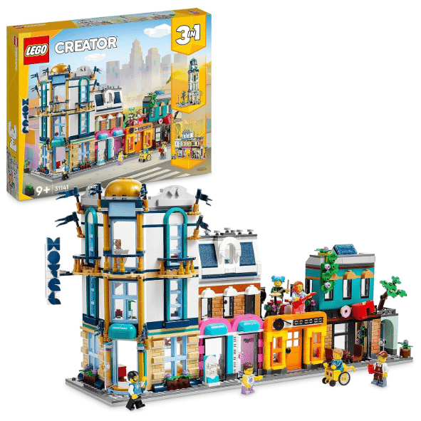 Lego creator in main street to art de skyscraper or market street building set building off amazon