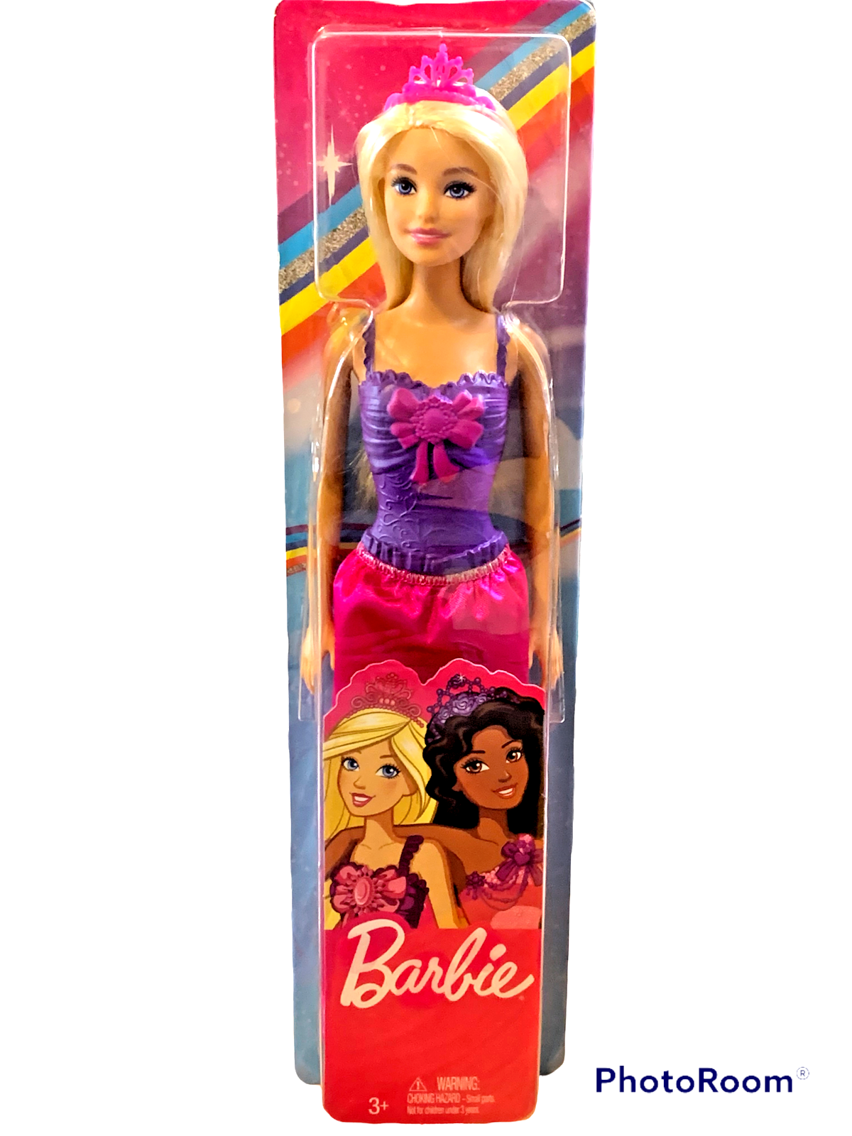 Barbie doll you can be anything blonde purple top pink skirt crown new
