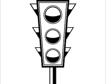 Traffic light signal stoplights control stop wait intersections red yellow green clip art digital download epsdxfpngjpegsvg