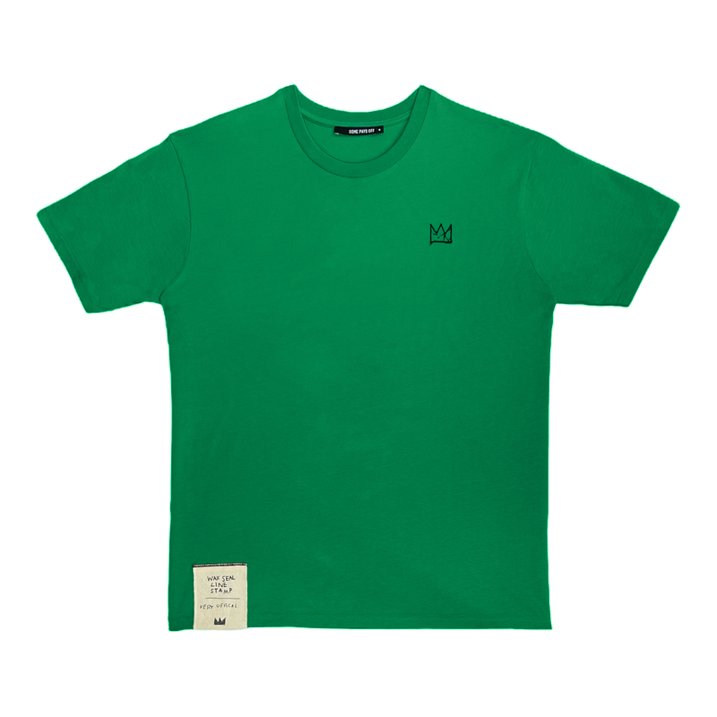Basquiat crown embroidered t
