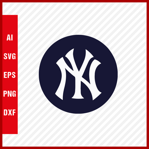 New york yankees logo mlb svg cut files baseball clipart â