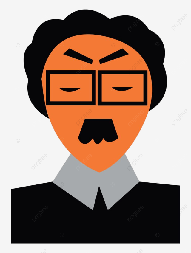 Wearing eyeglasses vector hd png images professor wearing square eyeglass vector or color illustration physics color mad png image for free download