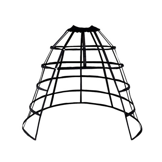 Ssdh womens crinoline bustle cage pannier hoop skirt back petticoat s