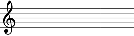 What does it mean when sheet music has two treble clefs
