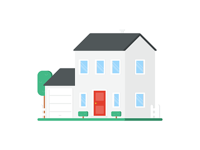 Beach house illustration by sam peniak on