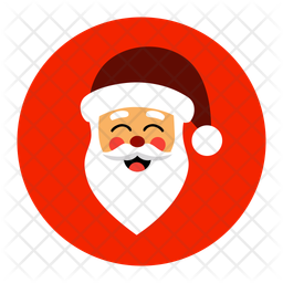 Happy santa emoji icons