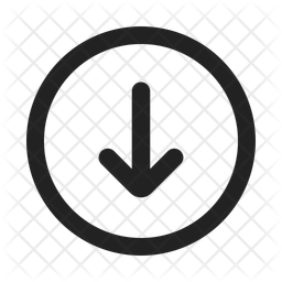 Circle down arrow icons