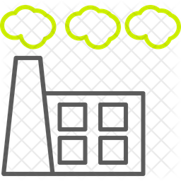 Factory polution dual tone icons