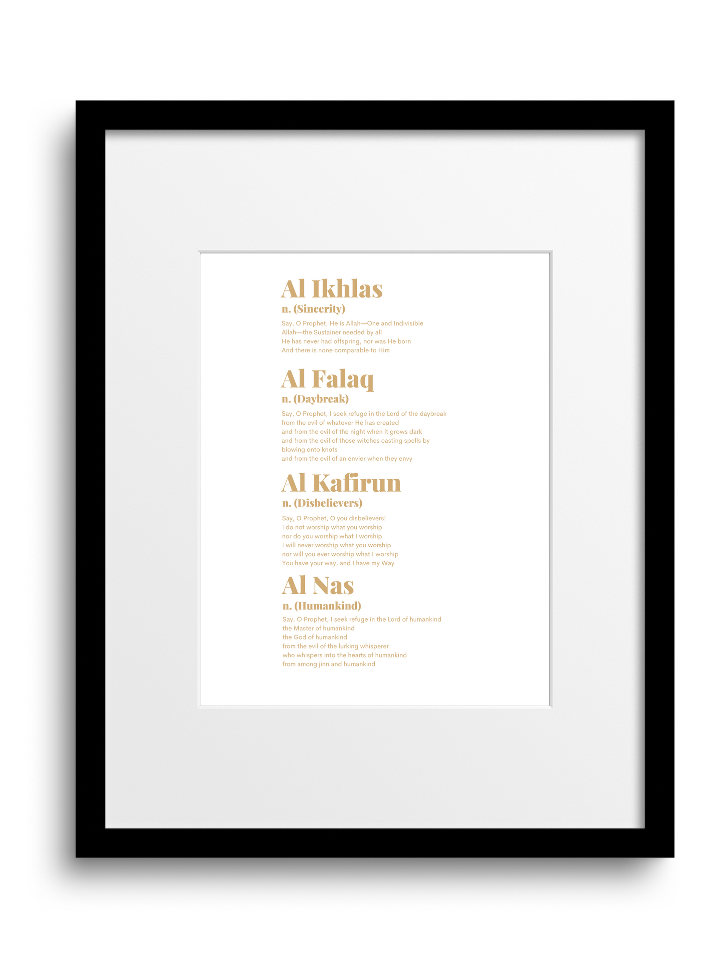 Four âqulsâ quran english translation white â qãlm design