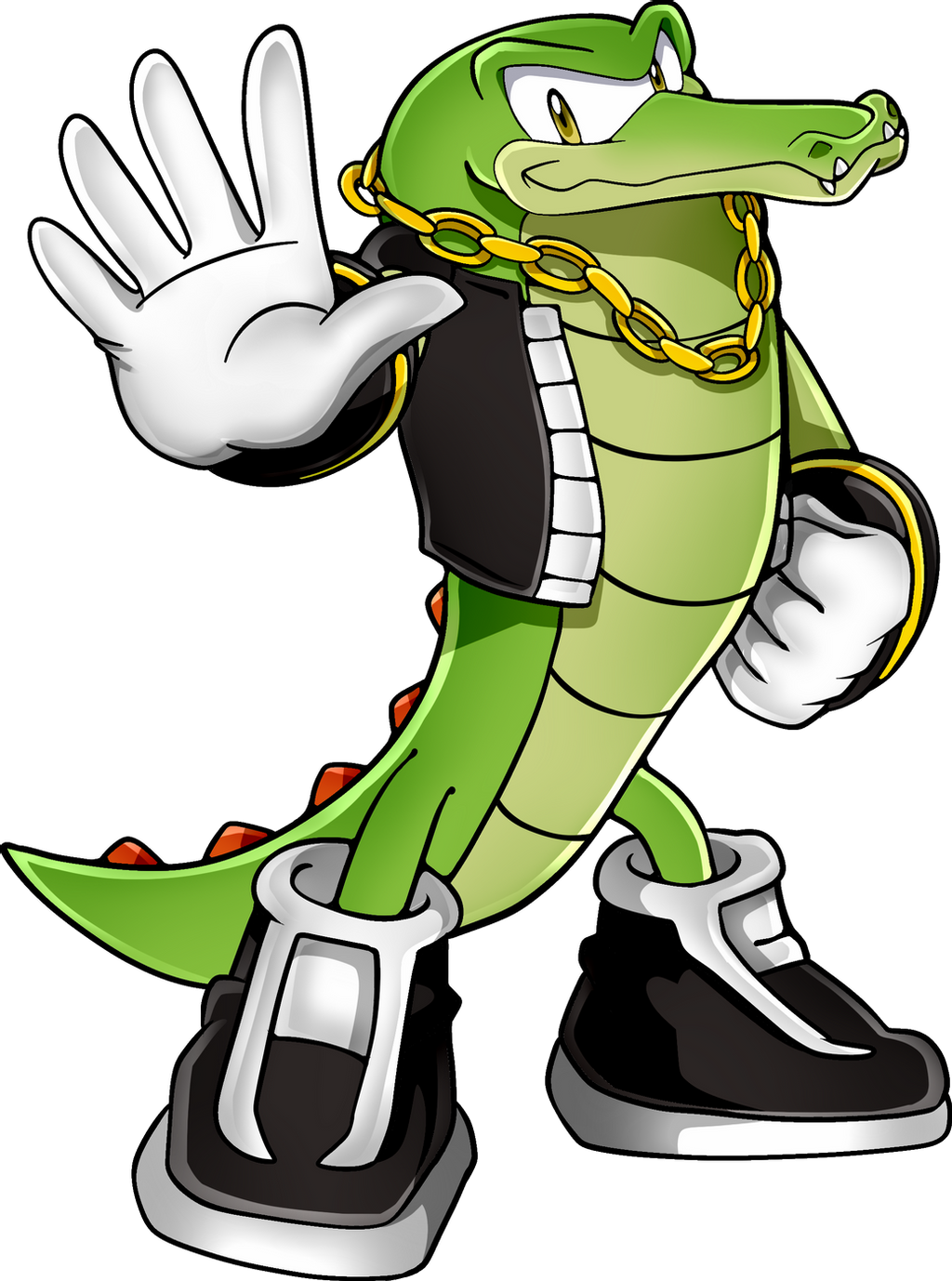 How to draw vector the crocodile â