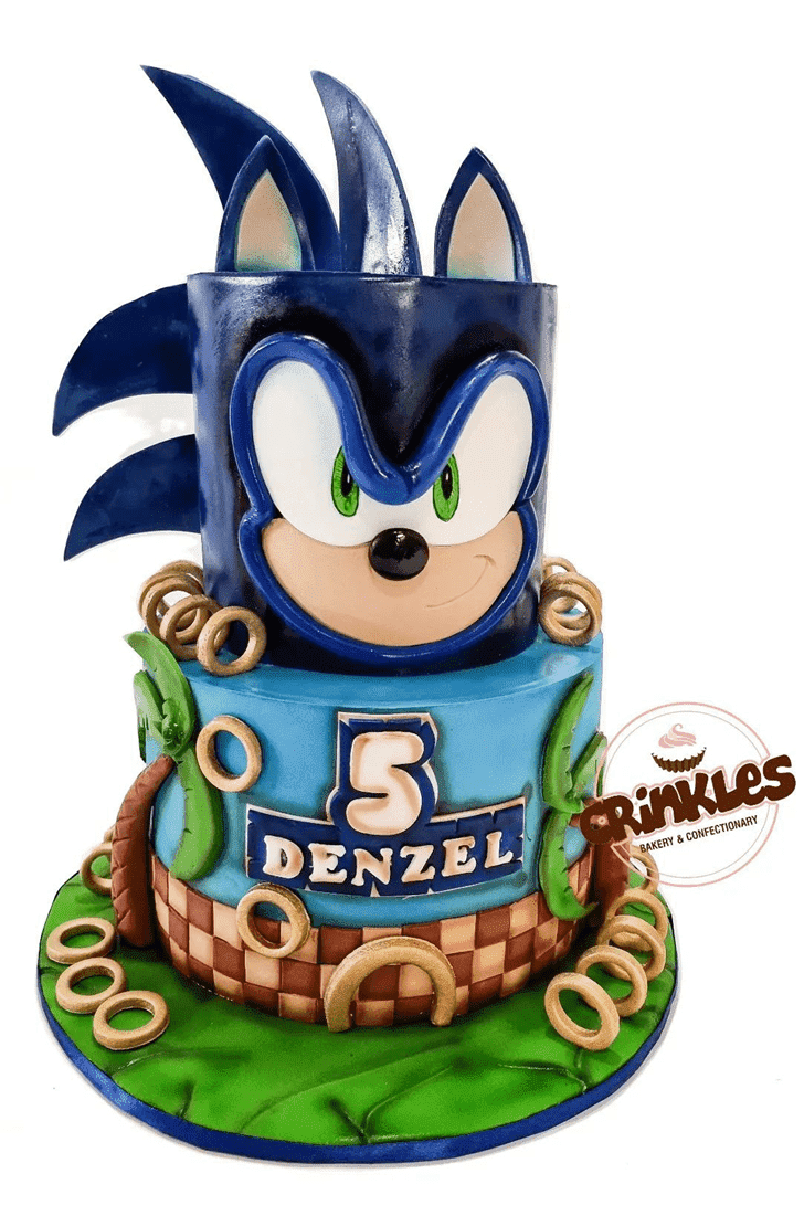 Sonic the hedgehog cake â