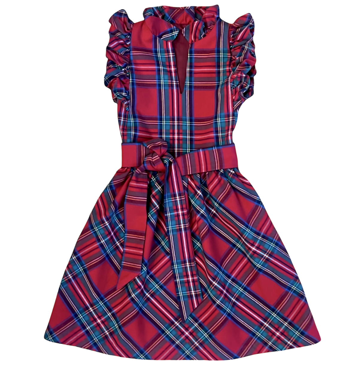 Brown bowen co kaki ruffle dress â hive home gift and garden