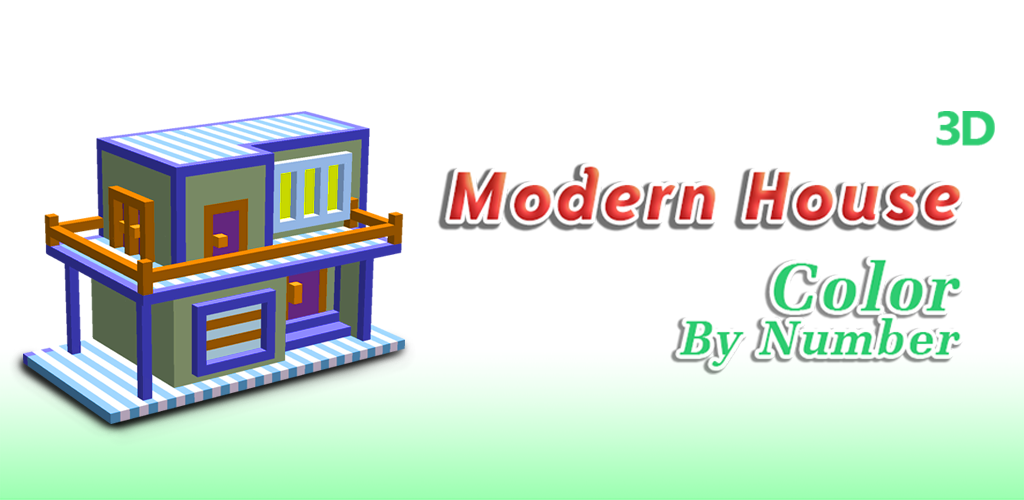 Modern house d color by number