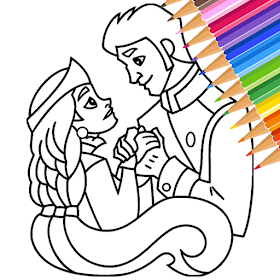 Princess coloring book by globalgame
