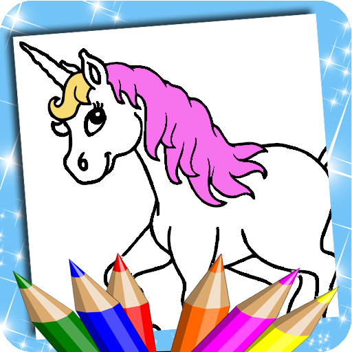 Unicorn coloring book