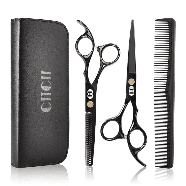Hair cutting scissors shearsthinningset ciicii pcs professional hairdressing scissors set