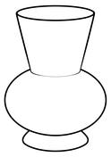 Vase outline coloring page free printable coloring pages