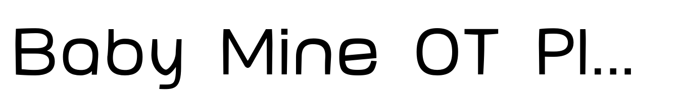 Baby mine font webfont desktop