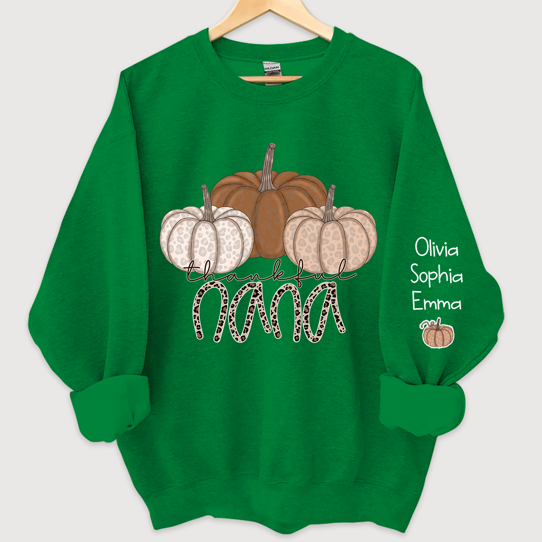 Lofaris thankful nana pumpkin leopard custom sweatshirt