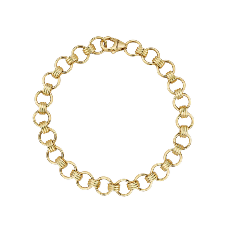 K gold book link everett chain bracelet â storrow