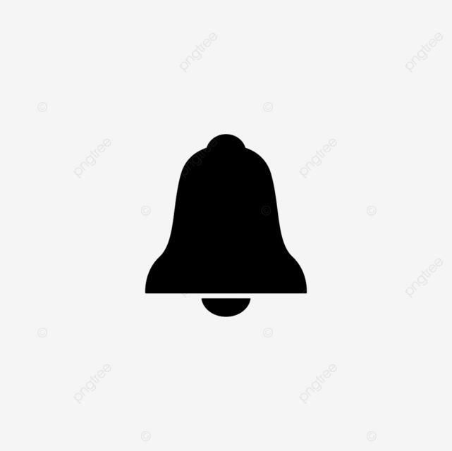 Bells silhouette transparent background notification jingle bell icon doorbell simple element bell png image for free download