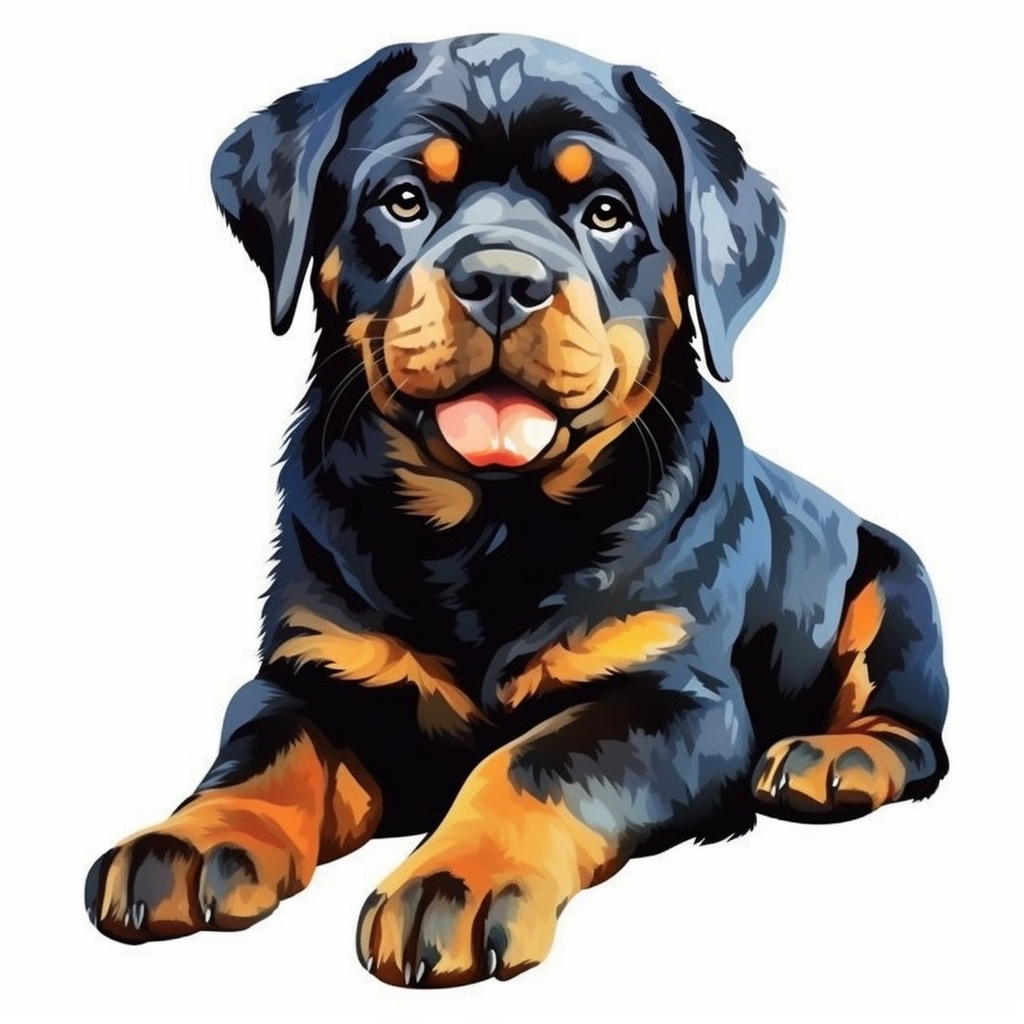 Dog rottweiler clip art