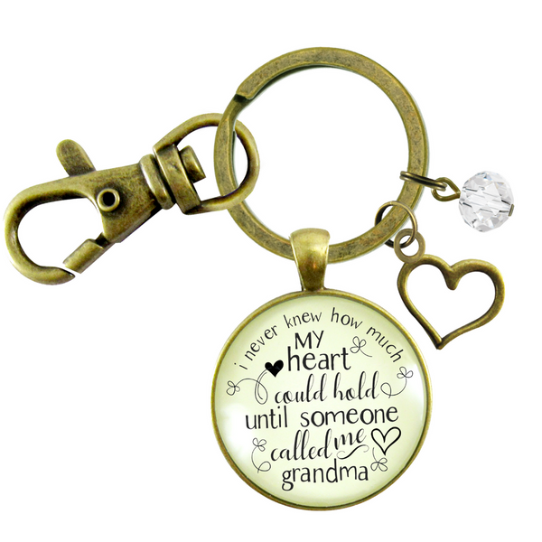 New grandma keychain i never knew first time grandmother jewelry gift