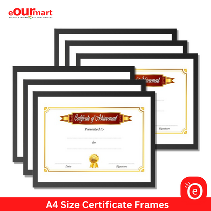 Buy a size photo frame for certificates black set of frames â