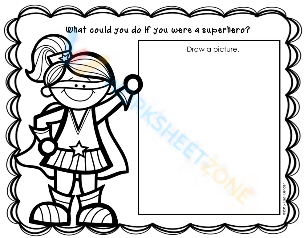Super hero worksheet collection for teaching learning