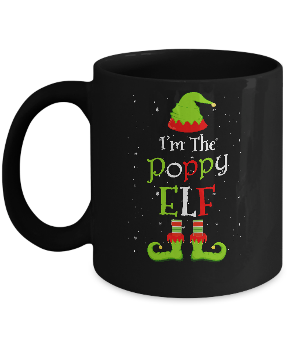 Im the poppy elf family matching funny christmas group gift mug oz