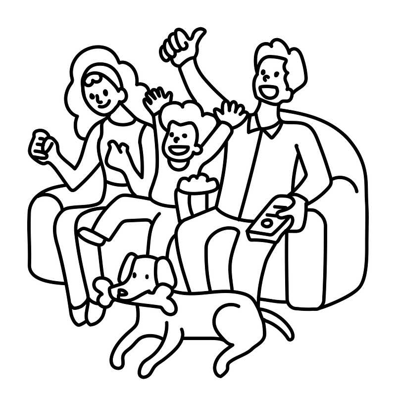 Black family watching tv images free photos png stickers wallpapers backgrounds