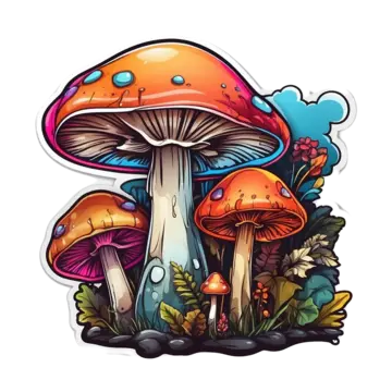 Trippy mushroom png transparent images free download vector files