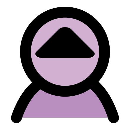 Purple triangle clip art image