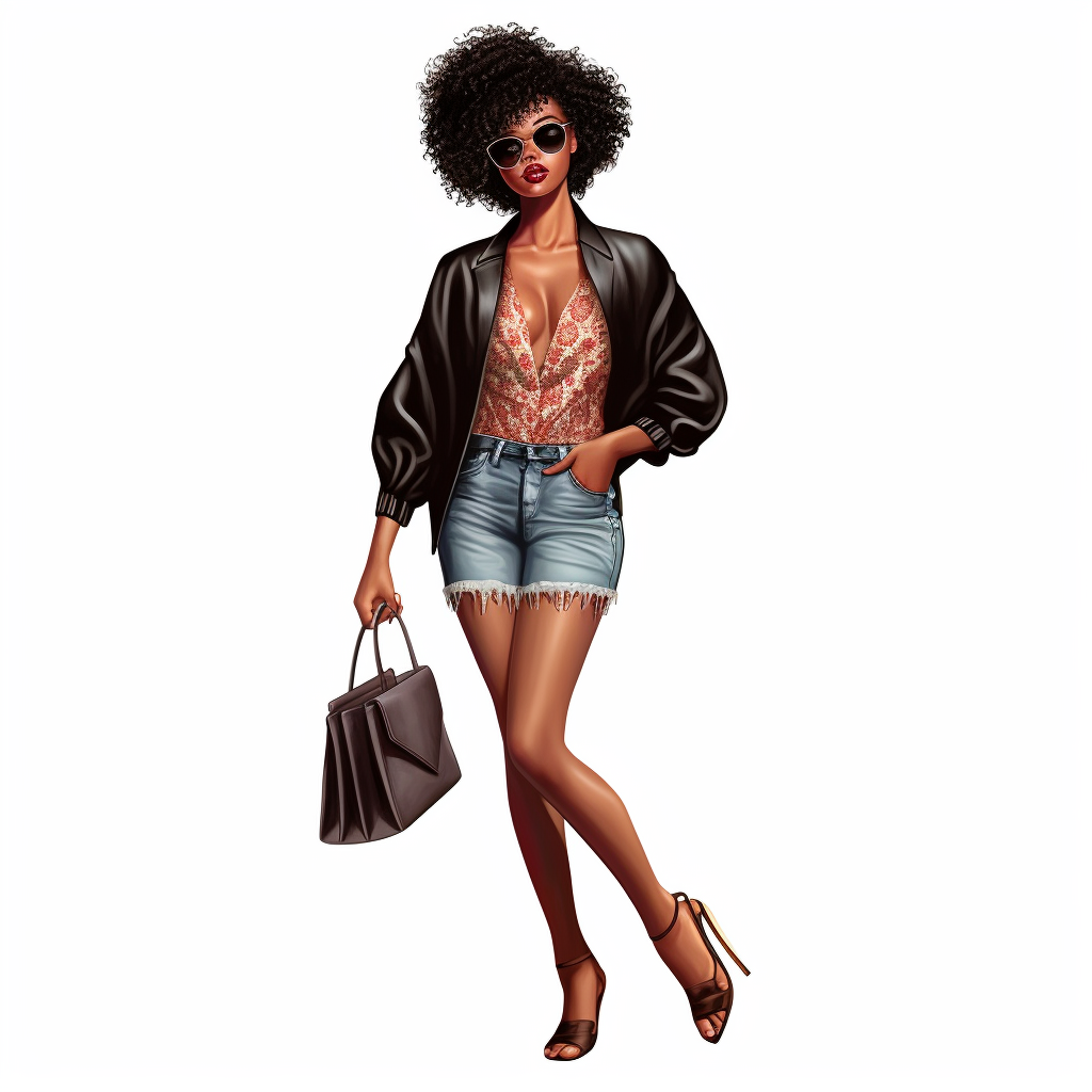 Realistic illustration of fashion