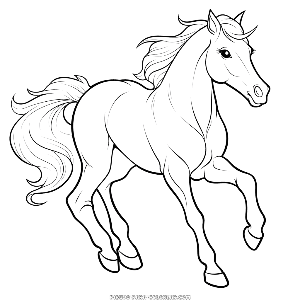 Dibujo de caballo pinto para colorear dibujo para colorear