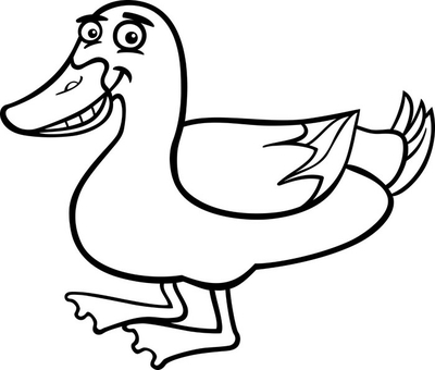 Sheer window curtain farm duck cartoon for coloring book