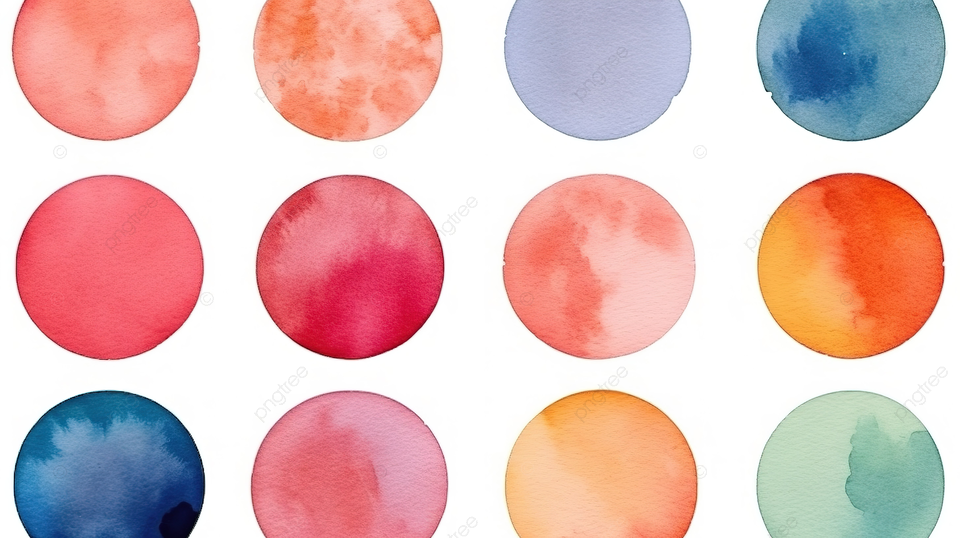 Hand painted watercolor texture on paper circles background ink circle circle splash colorful brush background image and wallpaper for free download